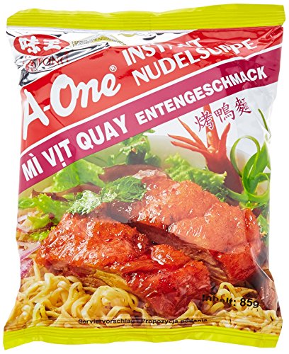A-ONE Instantnudeln, Ente, 10er Pack (10 x 85 g Packung) von A-ONE