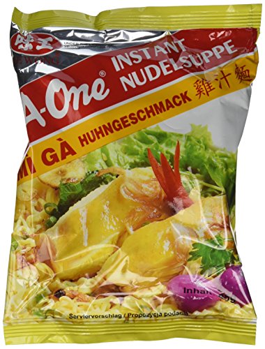 A-ONE Instantnudeln, Huhn, 10er Pack (10 x 85 g Packung) von A-ONE
