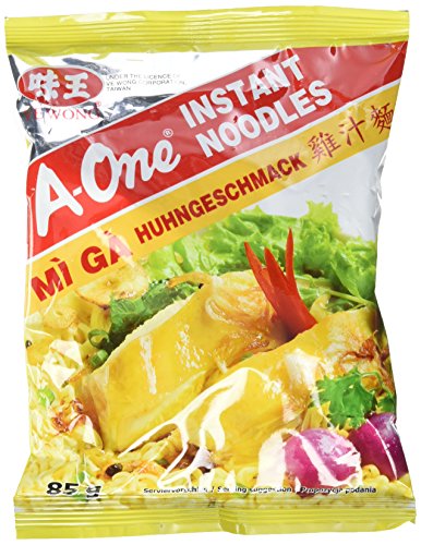 A-ONE Instantnudeln, Huhn, 30er Pack (30 x 85 g Packung) von A-ONE