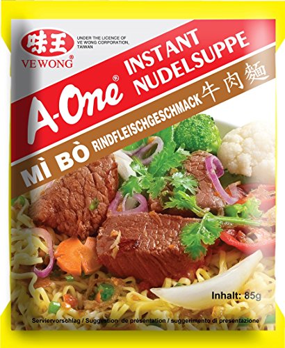A-ONE Instant Nudelsuppe Rindgeschmack 85g von A-One