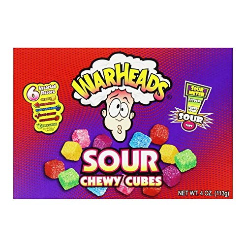 Warheads Sour Chewy Cubes (4.oz) 113g (6 Packs) … von Warheads