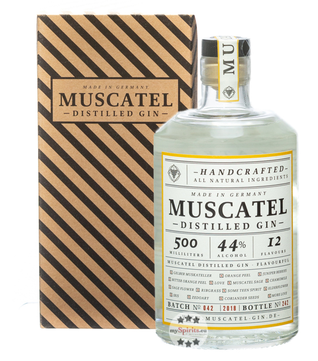 Muscatel Gin (44 % Vol., 0,5 Liter) von A Witch, A Dragon & Me