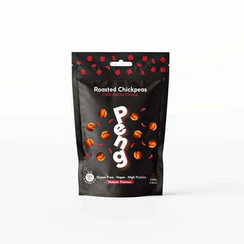 12 x 110 g Peng Chilli Nacho Kichererbsen - Proteinreich - in wiederverschließbarer Verpackung - perfekt für den Snack zwischendurch - natürliche Zutaten ohne Konservierungsstoffe - 100% Vegan von A’lucra