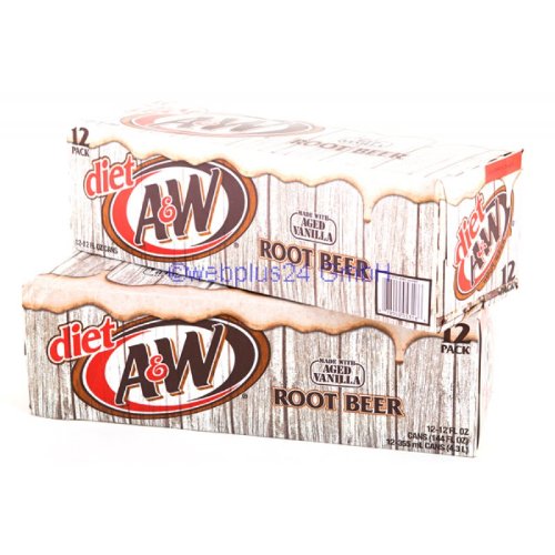 Diet A&W Root Beer 12oz (355mL) - 24 Pack von A & W