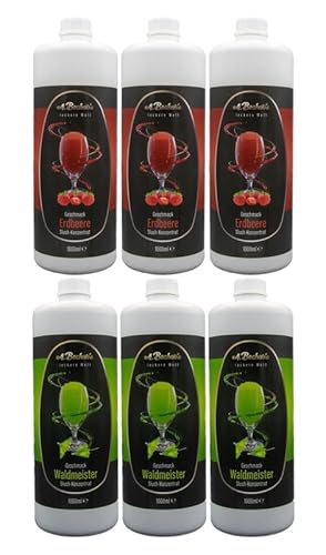 A. Becker´s Slush Eis Sirup | Ohne Azofarbstoffe | 2x 3L Erdbeere und Waldmeister | Vegan | 1L Slush Konzentrat ergibt 6L Eis | Getränkesirup für Zubereitung in Slush Maschine und Mixer A. Becker´s Slush Eis Sirup | Ohne Azofarbstoffe | 2x 3L Erdbeere und Waldmeister | Vegan | 1L Slush Konzentrat ergibt 6L Eis | Getränkesirup für Zubereitung in Slush Maschine und Mixer von A. Becker's