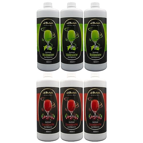 A. Becker´s Slush Eis Sirup | Ohne Azofarbstoffe | 2x 3L Kirsche und Waldmeister | Vegan | 1L Slush Konzentrat ergibt 6L Eis | Getränkesirup für Zubereitung in Slush Maschine und Mixer A. Becker´s Slush Eis Sirup | Ohne Azofarbstoffe | 2x 3L Kirsche und Waldmeister | Vegan | 1L Slush Konzentrat ergibt 6L Eis | Getränkesirup für Zubereitung in Slush Maschine und Mixer von A. Becker's