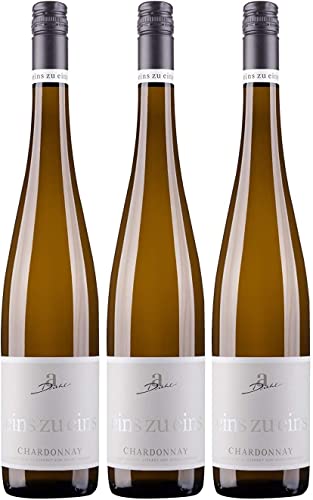 A. Diehl Chardonnay eins zu eins Kabinett Weißwein Wein trocken I Versanel Paket (3 Flaschen) von A. Diehl
