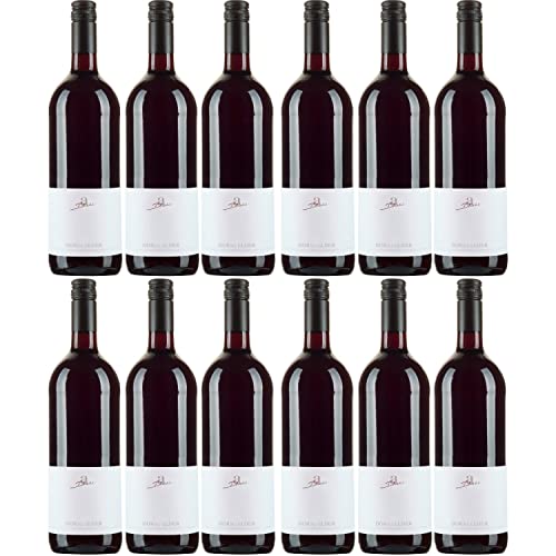A. Diehl Dornfelder Literflasche Rotwein veganer Wein trocken QbA Deutschland (12 Flaschen) von A. Diehl