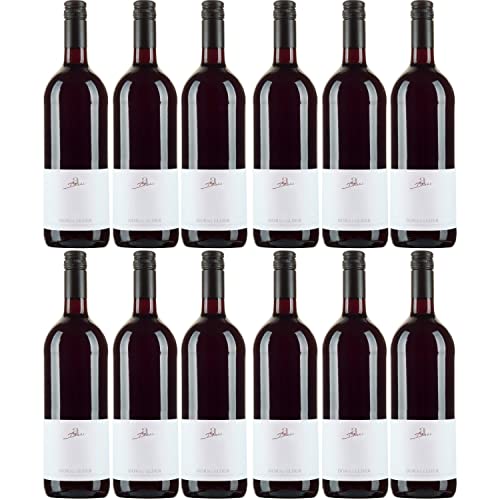 A. Diehl Dornfelder Literflasche Rotwein veganer Wein trocken QbA Deutschland (12 Flaschen) von A. Diehl