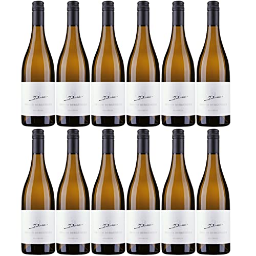 A. Diehl Grauer Burgunder Hauswein Weißwein deutscher Wein trocken QbA (12 Flaschen) von A. Diehl