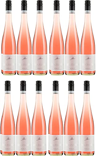 A. Diehl Merlot Roséwein eins zu eins Wein feinherb QbA Deutschland I Versanel Paket (12 x 0,75l) von A. Diehl