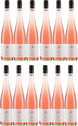 A. Diehl Merlot Roséwein eins zu eins Wein feinherb QbA Deutschland I Versanel Paket (12 x 0,75l) von A. Diehl