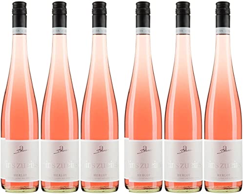 A. Diehl Merlot Roséwein eins zu eins Wein feinherb QbA Deutschland I Versanel Paket (6 x 0,75l) von A. Diehl