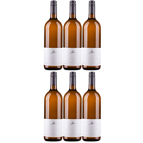 A. Diehl Riesling Weißwein Wein halbtrocken QbA Literflasche I FeinWert Paket (6 x 1,0l) von A. Diehl