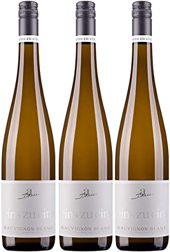 A. Diehl Sauvignon Blanc eins zu eins Wein trocken QbA Deutschland I Versanel Paket (3 x 0,75l) von A. Diehl