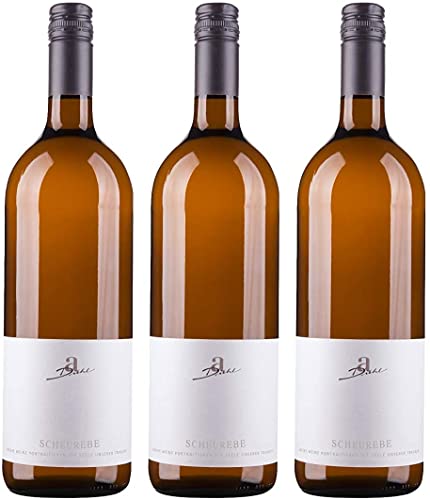 A. Diehl Scheurebe Weißwein Wein lieblich QbA Literflasche Deutschland Inkl FeinWert E-Book (3 x 1,0l) von A. Diehl
