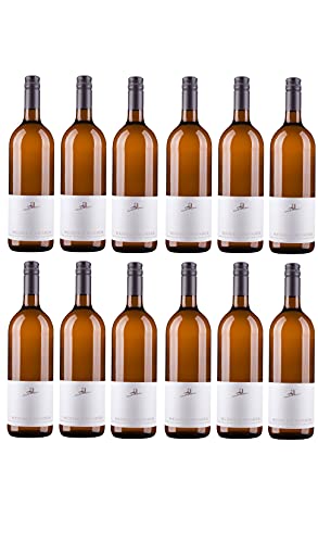 A. Diehl Weißer Burgunder Weißwein Wein trocken Literflasche QbA (12 Flaschen) von A. Diehl