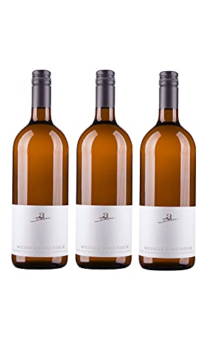A. Diehl Weißer Burgunder Weißwein Wein trocken Literflasche QbA (3 Flaschen) von A. Diehl