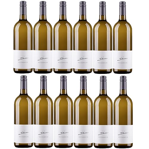 A. Diehl Weißwein Cuvée süss Pfalz Dt. Qualitätswein Inkl. FeinWert E-Book (12 x 1,0l) von A. Diehl
