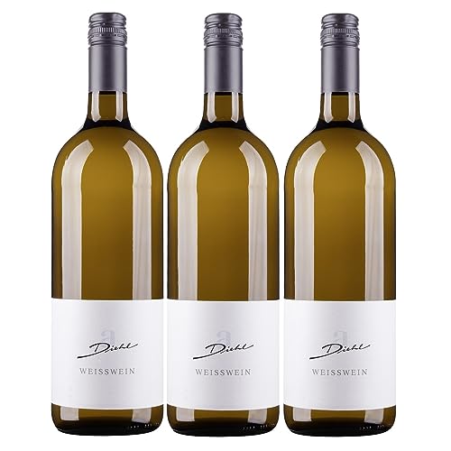 A. Diehl Weißwein Cuvée süss Pfalz Dt. Qualitätswein Inkl. FeinWert E-Book (3 x 1,0l) von A. Diehl