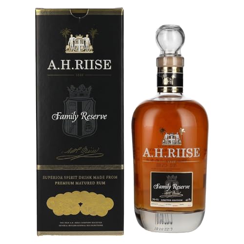 A.H. Riise Family Reserve 1838 | Premium Spirituose auf Rumbasis | Perfekt für den Pur-Genuss | 700 ml | 42% Vol. von A.H. Riise