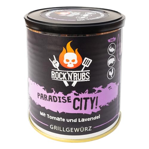 ROCK'N'RUBS Grillgewürz Paradise City 2er Set - BBQ Rub zum Grillen - 140 g Dose von ROCK`N RUBS