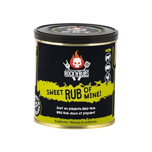 ROCK'N'RUBS Grillgewürz Sweet Rub Of Mine - Süßlich pikanter BBQ Rub- 140 g Dose von ROCK`N RUBS