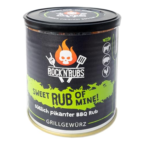 ROCK'N'RUBS Grillgewürz Sweet Rub Of Mine - Süßlich pikanter BBQ Rub- 140 g Dose von ROCK`N RUBS