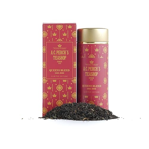 A.C. Perchs Loser Tee | Ikonischer Königinnen-Mix | Aromatische & Erfrischende Schwarzteemischung mit Gunpowder Grüntee und Bergamotte | Geschenkpackung 60g | Royal Tea | Seit 1835 von A.C. PERCH'S