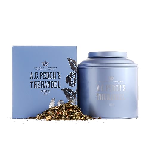 A.C. Perchs Loser Tee | Kopenhagener Herbst | Aromatischer Chinesischer Grüntee mit Spätsommerbeeren, Apfelstücken und Distelblütenblättern | Geschenkbox 175g | Royal Tea | Seit 1835 von A.C. PERCH'S