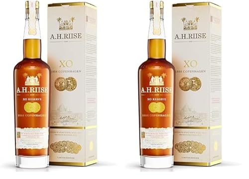 A.H. Riise Copenhagen Gold Medal | Premium Spirituose auf Rumbasis |Karibik|Lieblich, Fruchtig | 700 ml | 40% Vol. (Packung mit 2) von A.H. Riise