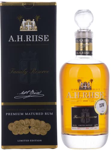 A.H. Riise FAMILY RESERVE Solera 1838 Rum - Old Edition 42% Vol. 0,7l in Geschenkbox von A.H. Riise