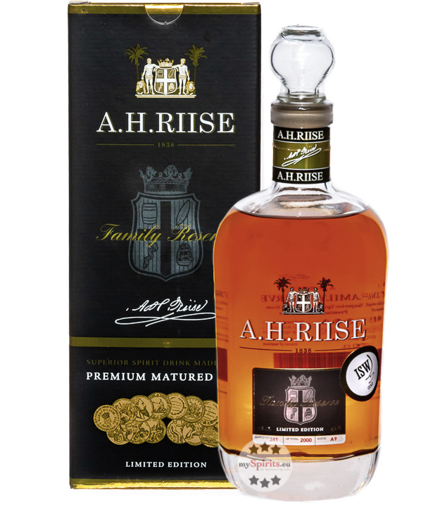 A.H. Riise Family Reserve Solera 1838 Rum (42 % Vol., 0,7 Liter) von A.H. Riise
