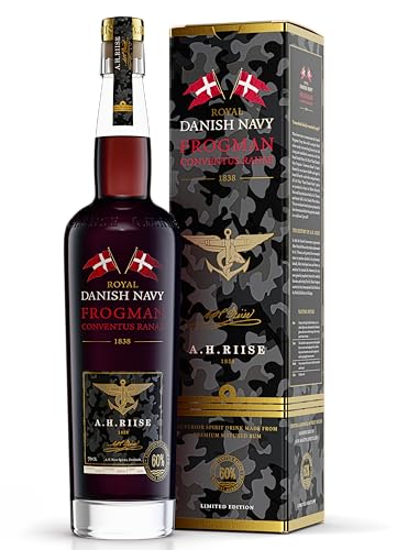 A.H. Riise Royal Danish Navy Frogman Conventus Ranae| Premium Spirituose auf Rumbasis | Kräftiger Geschmack | Subtile, liebliche Noten| 700 ml | 60% Vol. A.H. Riise Royal Danish Navy Frogman Conventus Ranae| Premium Spirituose auf Rumbasis | Kräftiger Geschmack | Subtile, liebliche Noten| 700 ml | 60% Vol. von A.H. Riise