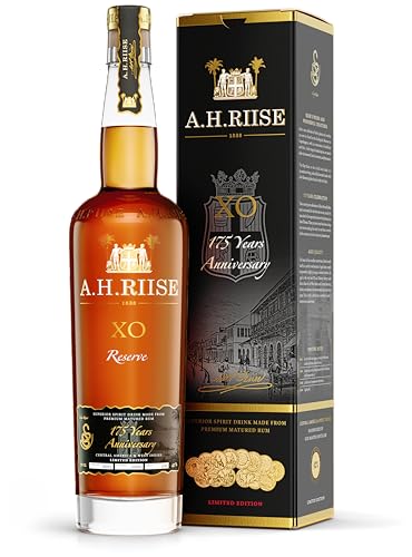A.H. Riise X.O. Reserve 175 Years Anniversary Rum Limited Edition mit Geschenkverpackung (1 x 0.7 l) von A.H. Riise