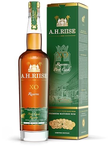 A.H. Riise XO Reserve Port Cask | Premium Spirituose auf Rumbasis | Lieblich, Fruchtig | 700 ml | 45% Vol. von A.H. Riise