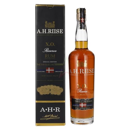 A.H. Riise X.O. Reserve Rum THE THIN BLUE LINE DENMARK 40,00% 0,70 Liter von A.H. Riise