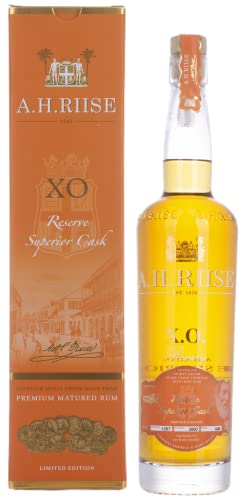A.H. Riise X.O. Reserve Superior Cask Spirit Drink 40% Volume 0,7l in Geschenkbox von A.H. Riise