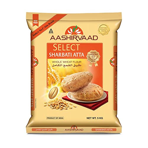 Aashirvaad - Select Sharbati Atta Weizenmehl - 5kg (Exportpackung) von AASHIRVAAD