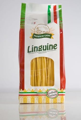 PASTIFICIO GIOIA PASTA KALABRESE DIE BESTE MANUFAKTURA-PASTA TAGLIATELLE PENNE RIGATE LINGUINE FILEJA PAPPARDELLE STRONCATURA PACCHERI SPAGHETTI NDUJA BARILLA (Linguine 500g) von ABAZO
