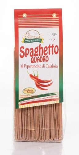 PASTIFICIO GIOIA PASTA KALABRESE DIE BESTE MANUFAKTURA-PASTA TAGLIATELLE PENNE RIGATE LINGUINE FILEJA PAPPARDELLE STRONCATURA PACCHERI SPAGHETTI NDUJA BARILLA (Spaghetti mit chilli 500g) von ABAZO