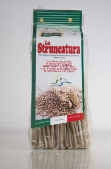 PASTIFICIO GIOIA PASTA KALABRESE DIE BESTE MANUFAKTURA-PASTA TAGLIATELLE PENNE RIGATE LINGUINE FILEJA PAPPARDELLE STRONCATURA PACCHERI SPAGHETTI NDUJA BARILLA (Struncatura Uralt 500g) von ABAZO