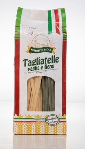 PASTIFICIO GIOIA PASTA KALABRESE DIE BESTE MANUFAKTURA-PASTA TAGLIATELLE PENNE RIGATE LINGUINE FILEJA PAPPARDELLE STRONCATURA PACCHERI SPAGHETTI NDUJA BARILLA (Tagliatelle Paglia e Fieno 500g) von ABAZO