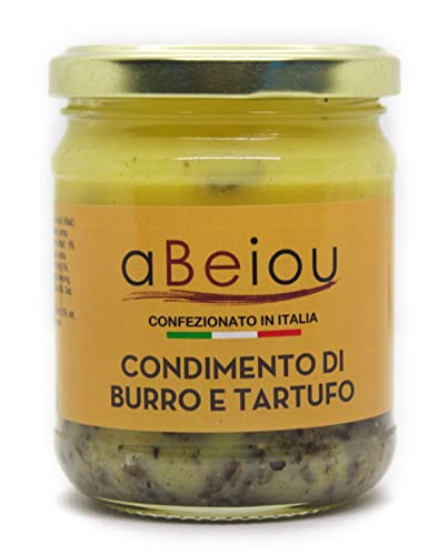 aBeiou, Trüffelbutter mit weißem Trüffel Bianchetto 160g extra Gourmet-Produkt 100% italienische Premium-italienischen bianchetto Trüffel Butter Delikatessen ohne Konservierungsstoffe für Geschenke aBeiou, Trüffelbutter mit weißem Trüffel Bianchetto 160g extra Gourmet-Produkt 100% italienische Premium-italienischen bianchetto Trüffel Butter Delikatessen ohne Konservierungsstoffe für Geschenke von ABEIOU