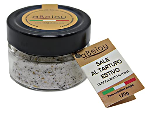aBeiou Schwarzes Trüffelsalz 120g extra Gourmet-Produkt 100% italienisch Premium-Qualität vegan vegetarisch glutenfrei hochwertiges Meersalz mit italienischem Trüffel für Geschenke und zum Kochen. aBeiou Schwarzes Trüffelsalz 120g extra Gourmet-Produkt 100% italienisch Premium-Qualität vegan vegetarisch glutenfrei hochwertiges Meersalz mit italienischem Trüffel für Geschenke und zum Kochen. von ABEIOU