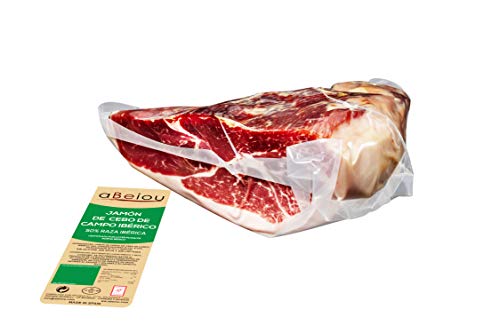 aBeiou. 1 kg iberischer Schinken des Feldködervakuums. Reifung +30 Monate in Guijuelo (Spanien). Hycer Garantiezertifikat. Jamo iberico cebo campo pata negra von ABEIOU