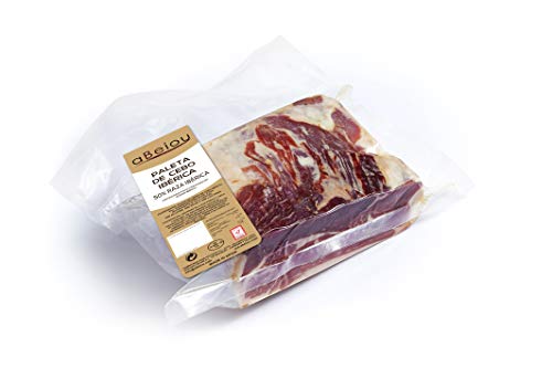 aBeiou. 1 kg iberische Köderschulter. Ohne Knochen. Vakuum. Iberischer Schinken. Reifezeit +28 Monate in Guijuelo (Spanien). Hycer Garantiezertifikat. Jamon iberico. Patanegra von ABEIOU