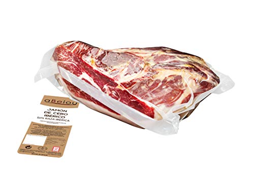 aBeiou. 1 kg iberischer Köderschinken ohne Knochen Vakuum. Reifung +30 Monate in Guijuelo (Spanien). Hycer Garantiezertifikat. Jamon iberico cebo Iberischer Schinken pata negra. von ABEIOU