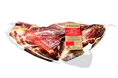 aBeiou. Iberischer Eichelschinken ohne Knochen. Ganzes Vakuum. Reifezeit +36 Monate in Guijuelo (Spanien). Hycer Garantiezertifikat. Gewicht 5 bis 5'5 kg. Jamon iberico bellota patanegra. von ABEIOU