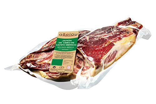 aBeiou. Iberischer Schinken des Feldköders ganzes Vakuum ohne Knochen. Reifung +30 Monate in Guijuelo (Spanien). Hycer Garantiezertifikat. Gewicht 4'5 bis 5 kg. Jamon iberico cebo campo pata negra. von ABEIOU